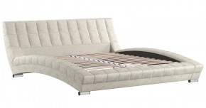 Кровать двойная Оливия 180 + ортопед (арт. Дарлинг айвори (светлый серо-бежевый)) в Екатеринбурге - ok-mebel.com | фото 2