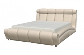 ПАТРИССИЯ Кровать 1600 (экокожа бежевая) в Екатеринбурге - ok-mebel.com | фото 1