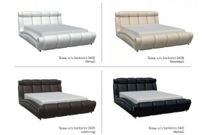 ПАТРИССИЯ Кровать 1600 (экокожа бежевая) в Екатеринбурге - ok-mebel.com | фото 2