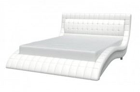 ВИРГИНИЯ Кровать 1600 (экокожа белая) в Екатеринбурге - ok-mebel.com | фото 1