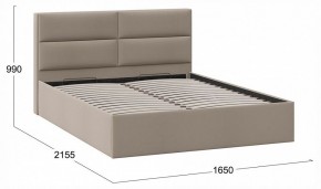 Кровать двуспальная Глосс с ПМ Тип 1 в Екатеринбурге - ok-mebel.com | фото 4