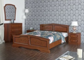 ЕЛЕНА Кровать из массива 1200 (Орех) в Екатеринбурге - ok-mebel.com | фото 2