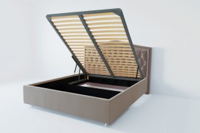 Кровать Калининград с ПМ 1600 (велюр светло-серый) в Екатеринбурге - ok-mebel.com | фото