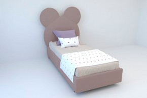 Кровать Маус с ортопедическим основанием 1200 (велюр темно-серый) в Екатеринбурге - ok-mebel.com | фото