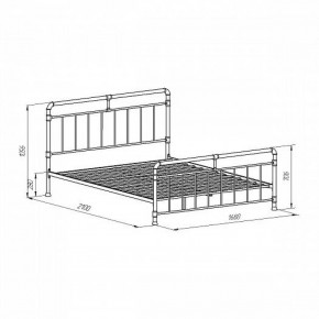 Кровать металлическая "Авила" Коричневый в Екатеринбурге - ok-mebel.com | фото 2