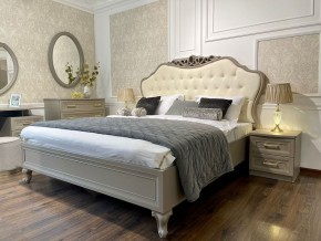 Кровать Мокко 1600 с мягким изголовьем + основание (серый камень) в Екатеринбурге - ok-mebel.com | фото 3