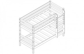 Кровать низкая с прямой лестницей Соня (Вариант 11) в Екатеринбурге - ok-mebel.com | фото 3