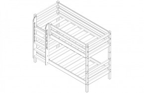 Кровать низкая с прямой лестницей Соня (Вариант 11) в Екатеринбурге - ok-mebel.com | фото 4