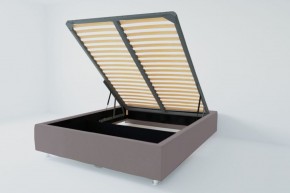 Кровать Подиум с ПМ 1600 (велюр темно-серый) в Екатеринбурге - ok-mebel.com | фото 2