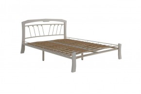 Кровать "Муза 4 Лайт" КМД9 Белая (1400*2000) (ножки-белые) с коваными изделиями в Екатеринбурге - ok-mebel.com | фото 3