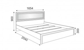 Кровать 1.6 Беатрис М09 с мягкой спинкой и настилом (дуб млечный) в Екатеринбурге - ok-mebel.com | фото 2