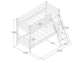 Кровать Сонечка 2-х ярусная (модульная) в Екатеринбурге - ok-mebel.com | фото 6