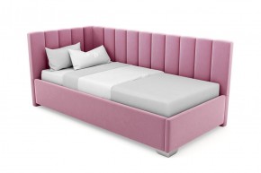 Кровать угловая Хлоя интерьерная +основание/ПМ/бельевое дно (90х200) в Екатеринбурге - ok-mebel.com | фото 9