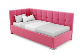 Кровать угловая Мия интерьерная +основание/ПМ/бельевое дно (80х200) в Екатеринбурге - ok-mebel.com | фото 16