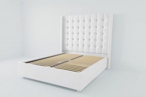 Кровать Венеция ЛЮКС с ортопедическим основанием 800 (экокожа белая) в Екатеринбурге - ok-mebel.com | фото 2