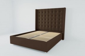 Кровать Венеция ЛЮКС с ортопедическим основанием 900 (экокожа коричневая) в Екатеринбурге - ok-mebel.com | фото 2