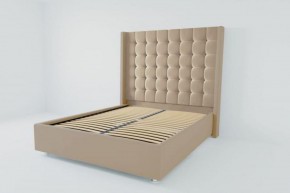 Кровать Венеция ЛЮКС с ортопедическим основанием 900 (велюр светло-серый) в Екатеринбурге - ok-mebel.com | фото 2