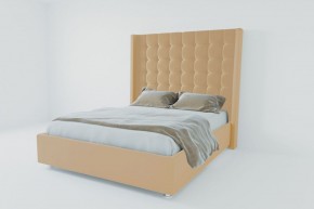 Кровать Венеция ЛЮКС с ПМ 900 (экокожа бежевая) в Екатеринбурге - ok-mebel.com | фото 2