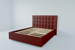 Кровать Венеция с ортопедическим основанием 1200 (велюр бордо) в Екатеринбурге - ok-mebel.com | фото 2