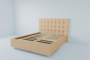 Кровать Венеция с ортопедическим основанием 1400 (экокожа бежевая) в Екатеринбурге - ok-mebel.com | фото 2
