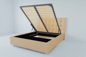 Кровать Венеция с ПМ 1200 (экокожа бежевая) в Екатеринбурге - ok-mebel.com | фото