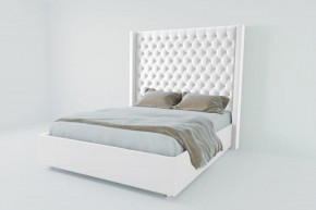 Кровать Версаль ЛЮКС без основания 2000 (экокожа белая) в Екатеринбурге - ok-mebel.com | фото 1