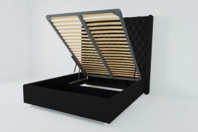 Кровать Версаль ЛЮКС с ПМ 1600 (экокожа кольт ч) в Екатеринбурге - ok-mebel.com | фото 2