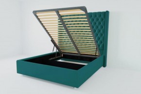 Кровать Версаль ЛЮКС с ПМ 1800 (велюр бирюзовая) в Екатеринбурге - ok-mebel.com | фото 2