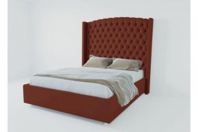 Кровать Версаль ЛЮКС с ПМ 1800 (велюр бордо) в Екатеринбурге - ok-mebel.com | фото
