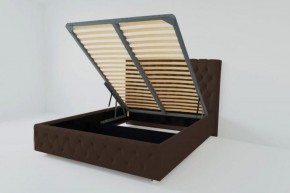 Кровать Версаль с ПМ 1600 (экокожа коричневая) в Екатеринбурге - ok-mebel.com | фото 2