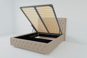 Кровать Версаль с ПМ 800 (велюр светло-серый) в Екатеринбурге - ok-mebel.com | фото 2