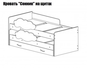 Кровать выкатная Соник (800*1900) в Екатеринбурге - ok-mebel.com | фото 2