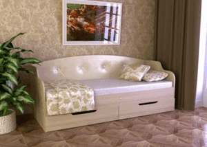 Диван-кровать Юниор тип 2 с ящиками в Екатеринбурге - ok-mebel.com | фото 2