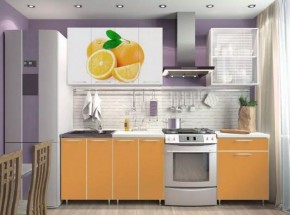 Кухня Фотофасад Апельсин 1800 мм в Екатеринбурге - ok-mebel.com | фото 1