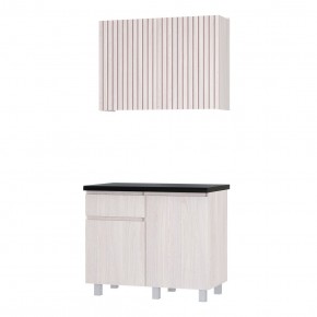 Кухня Тренд 1.0 м (Ясень белый) в Екатеринбурге - ok-mebel.com | фото 3