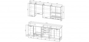 Кухонный гарнитур Антик 2400 h950 (Стол. 38мм) в Екатеринбурге - ok-mebel.com | фото 2