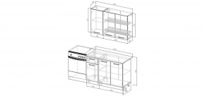 Кухонный гарнитур Белый Глянец 1200 (Стол. 38мм) в Екатеринбурге - ok-mebel.com | фото 2