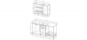 Кухонный гарнитур Белый Глянец 1600 (Стол. 38мм) в Екатеринбурге - ok-mebel.com | фото 2