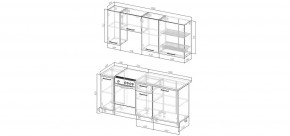 Кухонный гарнитур Белый Глянец 1800 (Стол. 26мм) в Екатеринбурге - ok-mebel.com | фото 2