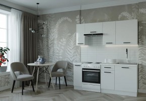 Кухонный гарнитур Белый Глянец 1800 (Стол. 38мм) в Екатеринбурге - ok-mebel.com | фото