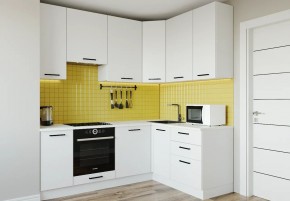 Кухонный гарнитур Белый Глянец 2200*1600 h950 (Стол. 38мм) в Екатеринбурге - ok-mebel.com | фото