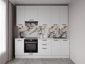 Кухонный гарнитур Белый Глянец 2400 h950 (Стол. 26мм) в Екатеринбурге - ok-mebel.com | фото