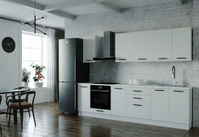 Кухонный гарнитур Белый Глянец 2800 (Стол. 38мм) в Екатеринбурге - ok-mebel.com | фото