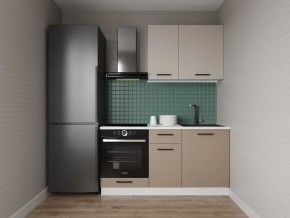 Кухонный гарнитур Каппучино 1600 (Стол. 38мм) в Екатеринбурге - ok-mebel.com | фото