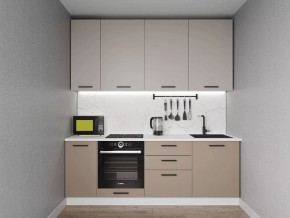 Кухонный гарнитур Каппучино 2200 h950 (Стол. 26мм) в Екатеринбурге - ok-mebel.com | фото 1