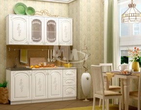 ЛИЗА-2 Кухонный гарнитур 1,7 Белый глянец холодный в Екатеринбурге - ok-mebel.com | фото