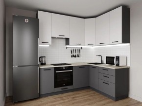 Кухонный гарнитур Меренга 2200*1600 h950 (Стол. 38мм) в Екатеринбурге - ok-mebel.com | фото