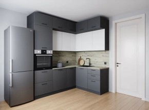 Кухонный гарнитур Меренга 2200*1700 (Стол. 26мм) в Екатеринбурге - ok-mebel.com | фото