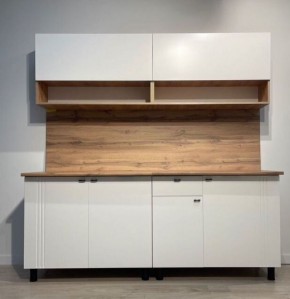 Кухонный гарнитур МОНАКО 2.0 м Серия 2 МДФ с фрезеровкой (Дуб Золотой/Белый матовый) в Екатеринбурге - ok-mebel.com | фото 2