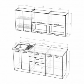 Кухонный гарнитур Полина макси 1800 в Екатеринбурге - ok-mebel.com | фото 2